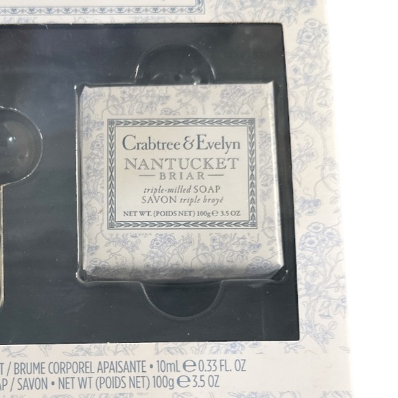 NEW Crabtree & Evelyn NANTUCKET BRIAR Soothing Body Mist & Triple Milled Soap - Picture 4 of 6